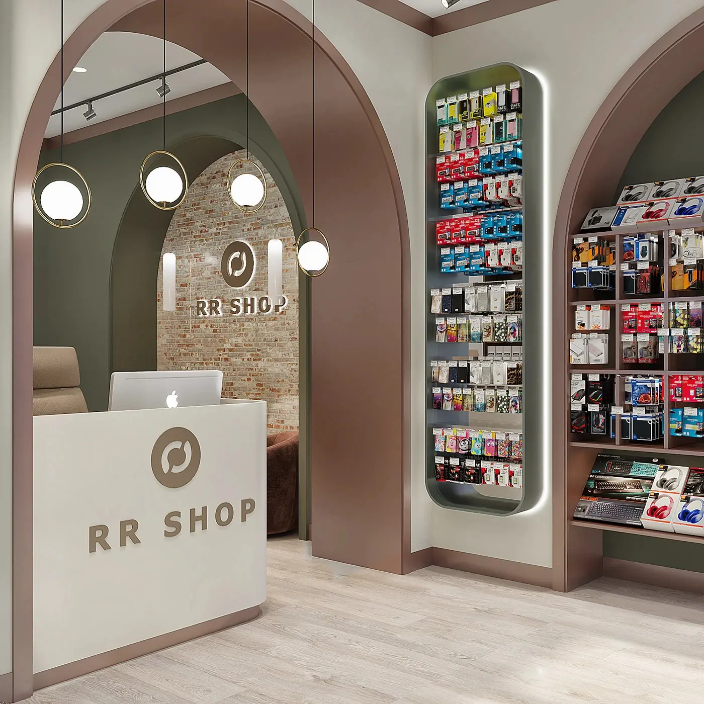 Island Display Phone Shop visual concept