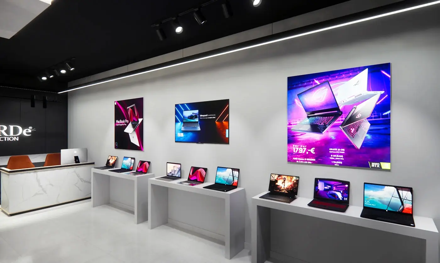Premium Electronics Showroom visual concept