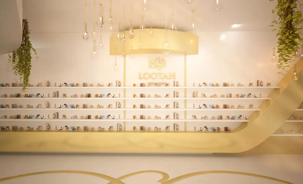 Minimal White Cosmetics Studio visual concept