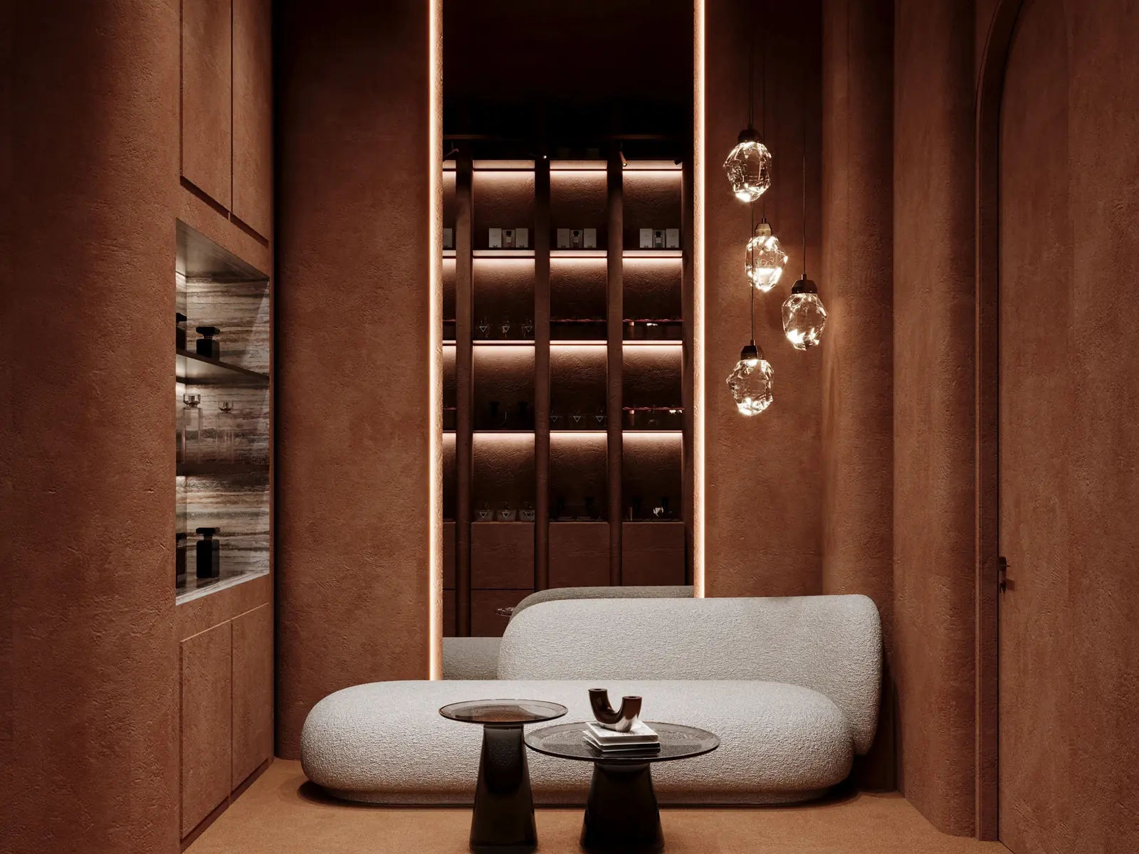 Natural Skincare Retail Space visual concept