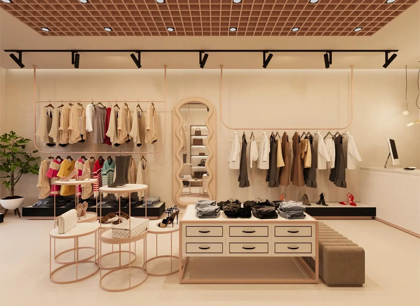 Modern Multi-Brand Clothing Store visual concept