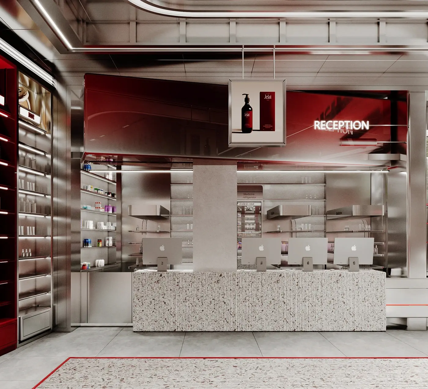 Pharmacy Consultation Counter Store visual concept