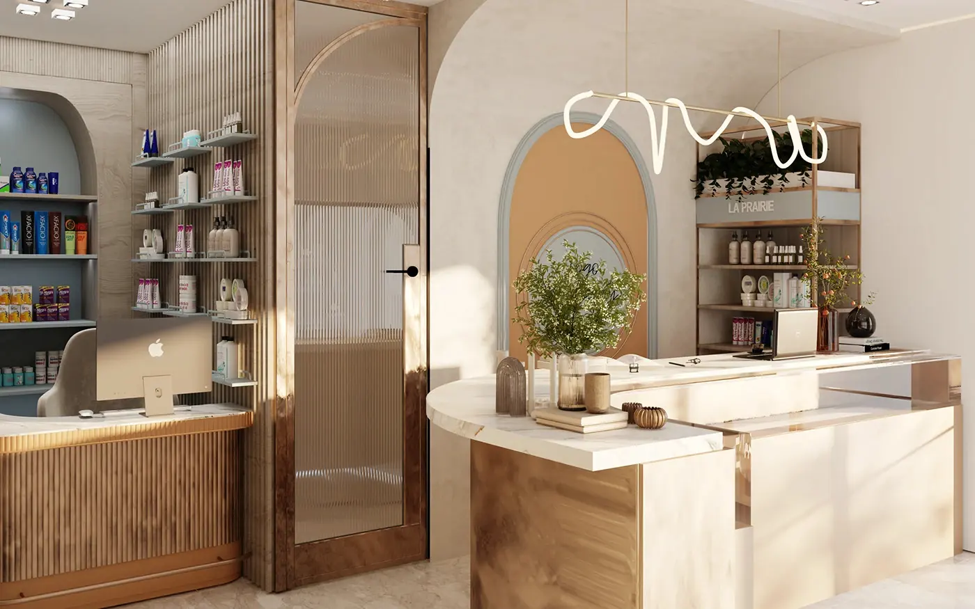 Premium Wellness Retail Store visual concept