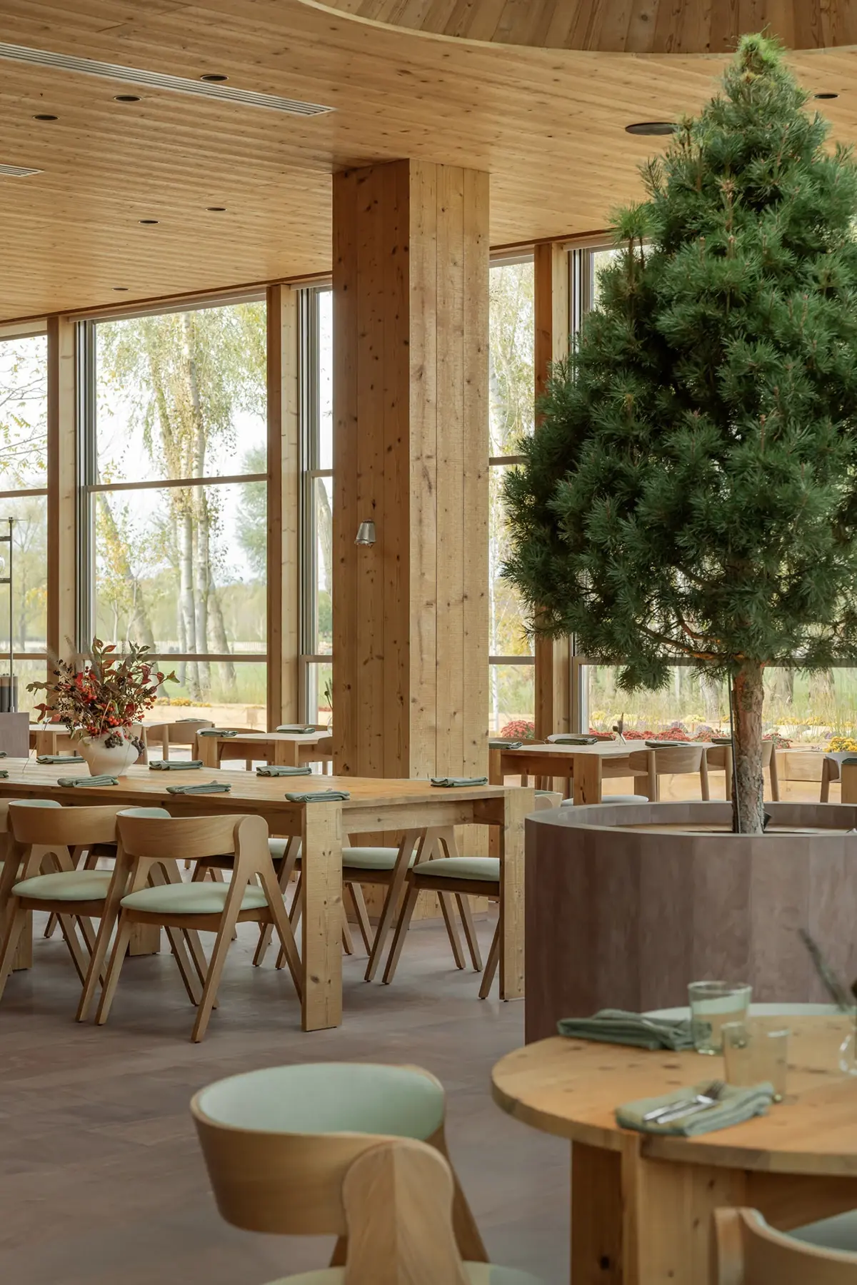 Family Restaurant Fixture Layout visual concept