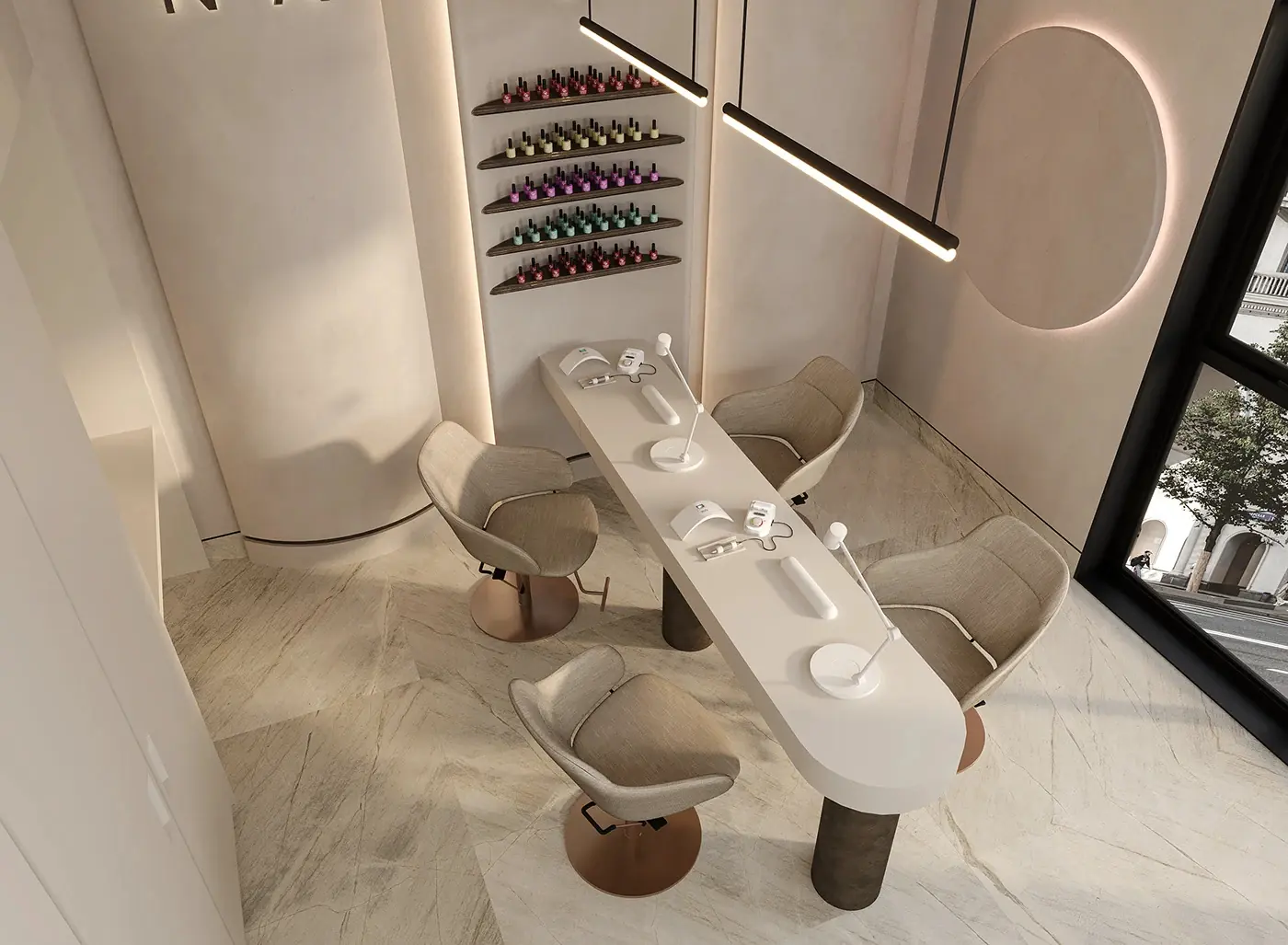 Luxury Salon Lounge Interior visual concept